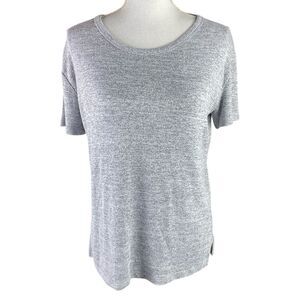Wilfred Free Womens Heather Gray Short Sleeves T-Shirt Size Small